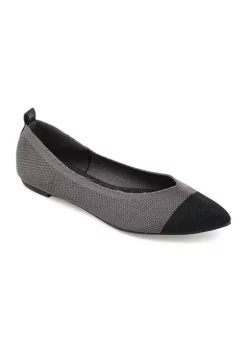 Outlet 😀 Journee Collection Veata Wide Width Flats 🛒 -Journee Collection Shop Belk 1390