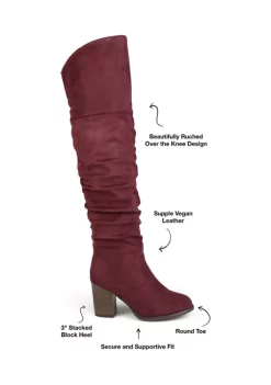Best Pirce ⌛ Journee Collection Kaison Wide Width Extra Wide Calf 🥾 Boots ✔️ -Journee Collection Shop Belk 5745